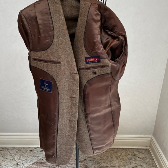 Brooks Brothers Men's Mens Brown Wool/Cashmere Blazer Jacket 38R Three 3 Buttons - Picture 9 of 16